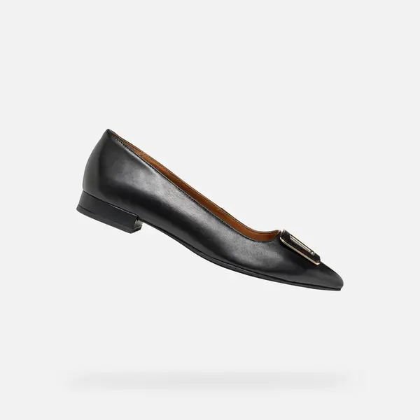 Black women's ballet flats Geox Charyssa - Women's