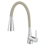 Drezová batéria Novaservis so silikónovým ramienkom béžová/chrom 70720,0BE