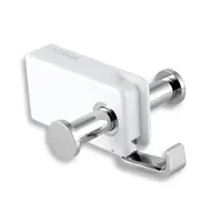 Novaservis Yacore dvojháčik biela/chróm 65556.4