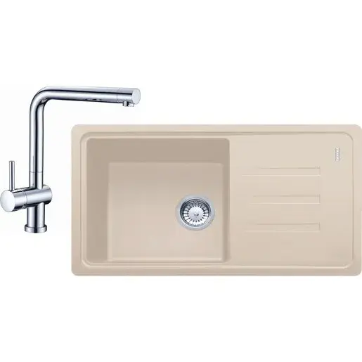 Súprava Franke G120 drez BSG 611-78/39 Sahara + batéria Samoa Chrom 114.0440.883