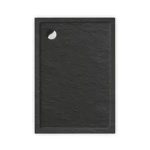 Roth Flat Stone Effect sprchová vanička obdĺžniková 130x80 cm akrylát antracit 8000332