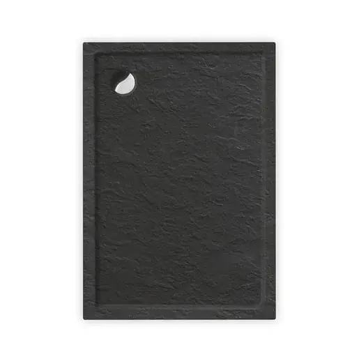 Roth Flat Stone Effect sprchová vanička obdĺžniková 130x80 cm akrylát antracit 8000332