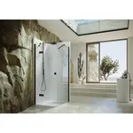 Hüppe SolvaPro s nástěnnou lištou krídlové dvere s pev. segm. solvapro 7T0302.123.322