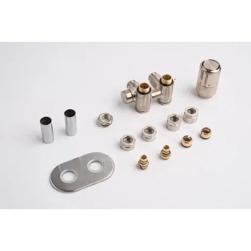 Termostatický ventil kombinovaný P.M.H. Nura 6x7 cm nerez NUR-R-SS