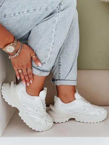 Bílé dámské nízké tenisky