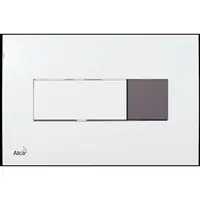 Ovládacie tlačidlo Alca plast biela lesk M370SB