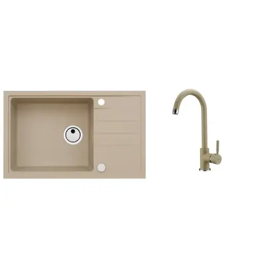 Set drezu a batérie Alveus Intermezzo 130 + bat. AM 120 beige SETA023