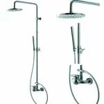 WF Industrial sprchový systém so sprchovou batériou, chróm SIKOBWFSSSCR