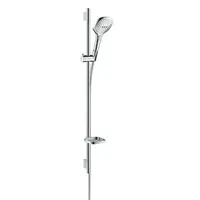 Sprchový set Hansgrohe Raindance Select E s mydlovničkou biela/chróm 26623400