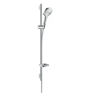 Sprchový set Hansgrohe Raindance Select E s mydlovničkou biela/chróm 26623400