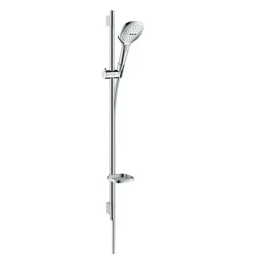 Sprchový set Hansgrohe Raindance Select E s mydlovničkou biela/chróm 26623400