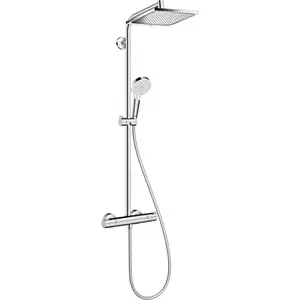 Hansgrohe Crometta E sprchový systém na stěnu s termostatickou batériou chróm 27281000