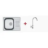 Set drezu a batérie Franke 61x49 cm nerez SETFR2