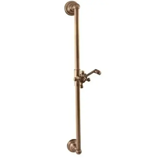 Sprchová tyč RAV SLEZÁK s držiakom sprchy stará mosadz MD0553SM