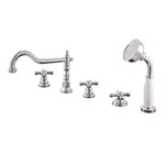 Vaňová batéria RAV Slezák MORAVA so sprchovacím setom chróm MK164.0P