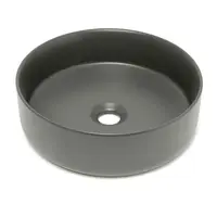 Umývadlo na dosku SAT Mood 36x36 cm tmavě šedá matná bez otvoru pre batériu, bez prepadu SATM3636DGRM