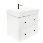 Kúpeľňová skrinka s umývadlom Naturel Forli 100x53x46 cm biela lesk FORLI100BIUSAT