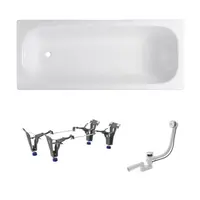 Obdĺžniková vaňa SAT Vivien 150x70 cm smaltovaná oceľ ľavá aj pravá SATVIVI150AN