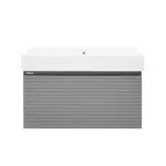 Kúpeľňová skrinka s umývadlom Naturel Savona 78x43x44, 8 cm sivá mat SAVONA80GMSAT