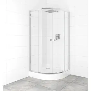 Set sprchovacieho kúta a vaničky, štvrťkruh 90x90 cm Multi Basic SIKOBKMUS90CRT