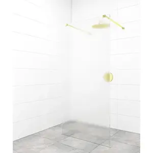 Sprchová zástena Walk-in 90 cm SAT vo farbe profilu zlatá SATBWI90MSZAVZ