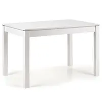 Rozkladací stôl Maurycy 118/158x75cm doska/ABS/MDF – Biely