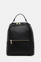 Kožený ruksak Answear.LAB čierna farba, malý, jednofarebná