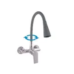 RAV SLEZÁK Colorado drezová batéria so silikónovým ramienkom 100 mm sivá / chróm co102.0/13s CO102.013S