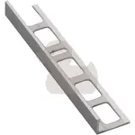 Lišta ukončovací "L" Havos chróm, hliník elox, dĺžka 250 cm, výška hrany 12,5 mm, ALE12250