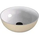 Umývadlo na dosku Polysan Banera 39x39 cm bílá/béžová mat bez prepadu 14337.82