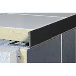 Lišta ukončovací "L" Havos čierna, hliník komaxit, dĺžka 250 cm, výška hrany 12,5 mm, ALKMC12250