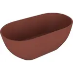 Voľne stojaca vaňa Polysan Reduta 150x75 cm liaty mramor ľavá aj pravá hnedá hnědá 71843.71