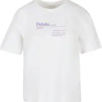 Women's T-shirt Delulu Definition white