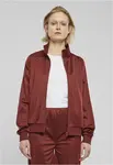 Women's retro running jacket dark rust