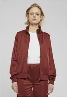 Women's retro running jacket dark rust