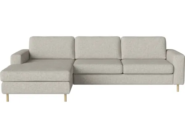 Pohovka Scandinavia 3 místná s lenoškou vlevo, více variant - Bolia Látka: kolekce Nantes | barva - písek, Nožičky: bílý dub 13 cm