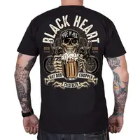Triko BLACK HEART Beer Biker černá L