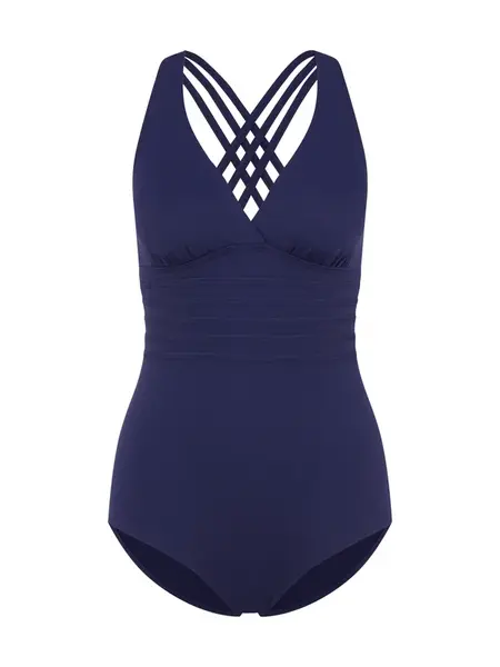 LASCANA Jednodielne plavky  námornícka modrá