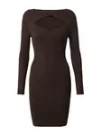 Urban Classics Pletené šaty  čokoládová