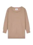 JUST CASHMERE Sveter 'Rebecca'  tmavobéžová