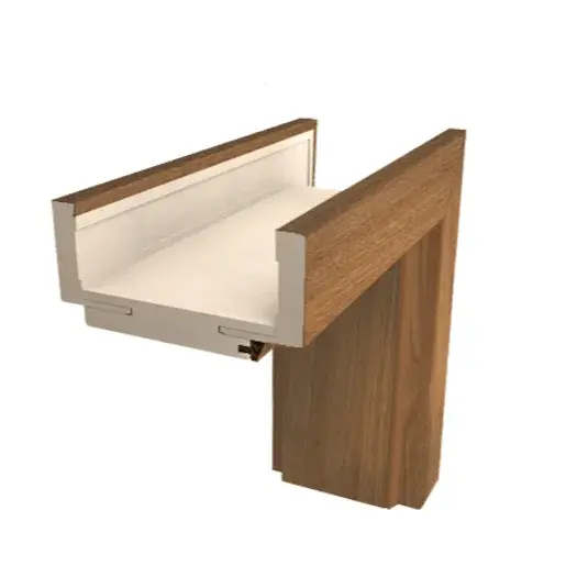 Obložková zárubňa Naturel 60 cm pre hrúbku steny 8-10,5 cm orech karamelový ľavá O1OK60L