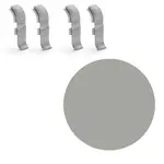 Spojka k soklu Naturel sivá , PVC dĺžka 0,5 cm, výška hrany 56 mm, NATNGTF03