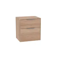 Roca Optica kúpeľňová skrinka bez umývadla 58,5x56,5x45,5 cm dub OPTDESK602ZO