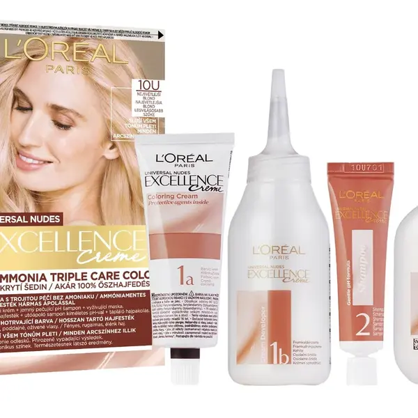 Loréal Paris Excellence Creme Universal Nudes odstín 10U nejsvětlejší blond barva na vlasy