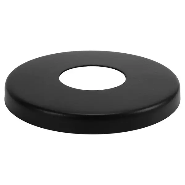 Rozeta 3/4˝ plochá čierna h-8, d-70
