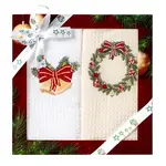 Kuchyňský ručník sada 2 ks 50x70 cm bílý/krémový