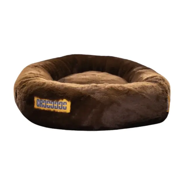 CROCODOG pelech pre psy a mačky - ortopedický - CHOCO BROWN