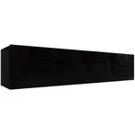 Závěsná skříňka Izumi-44-BL černá mat/lesk