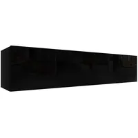 Závěsná skříňka Izumi-44-BL černá mat/lesk