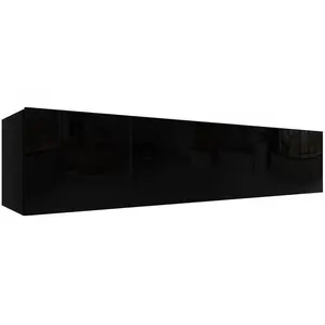 Závěsná skříňka Izumi-44-BL černá mat/lesk